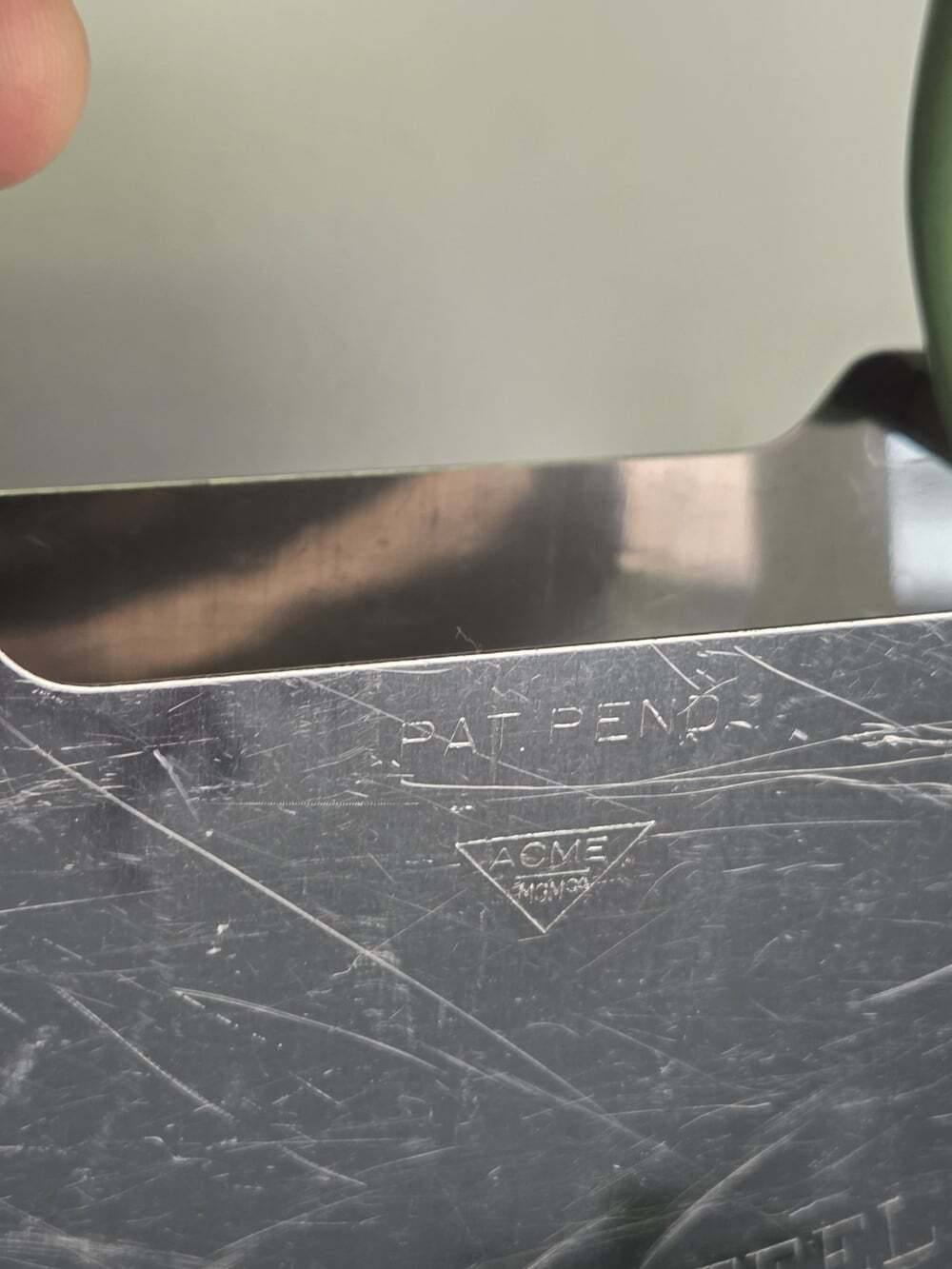 Vtg Acme MGM Co. Handheld Food Rocker Chopper Stainless Steel Rustic Cast Iron - Picture 5 of 10